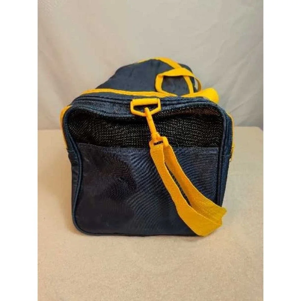 Speedo Duffle Bag Navy Yellow Gym Travel Sportswear Tote Small